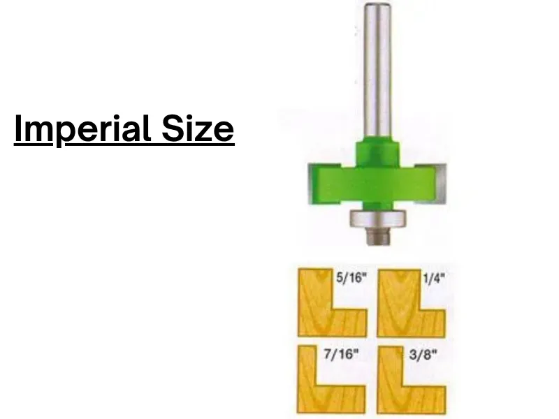 Rabbeting Bits with Bearing Sets